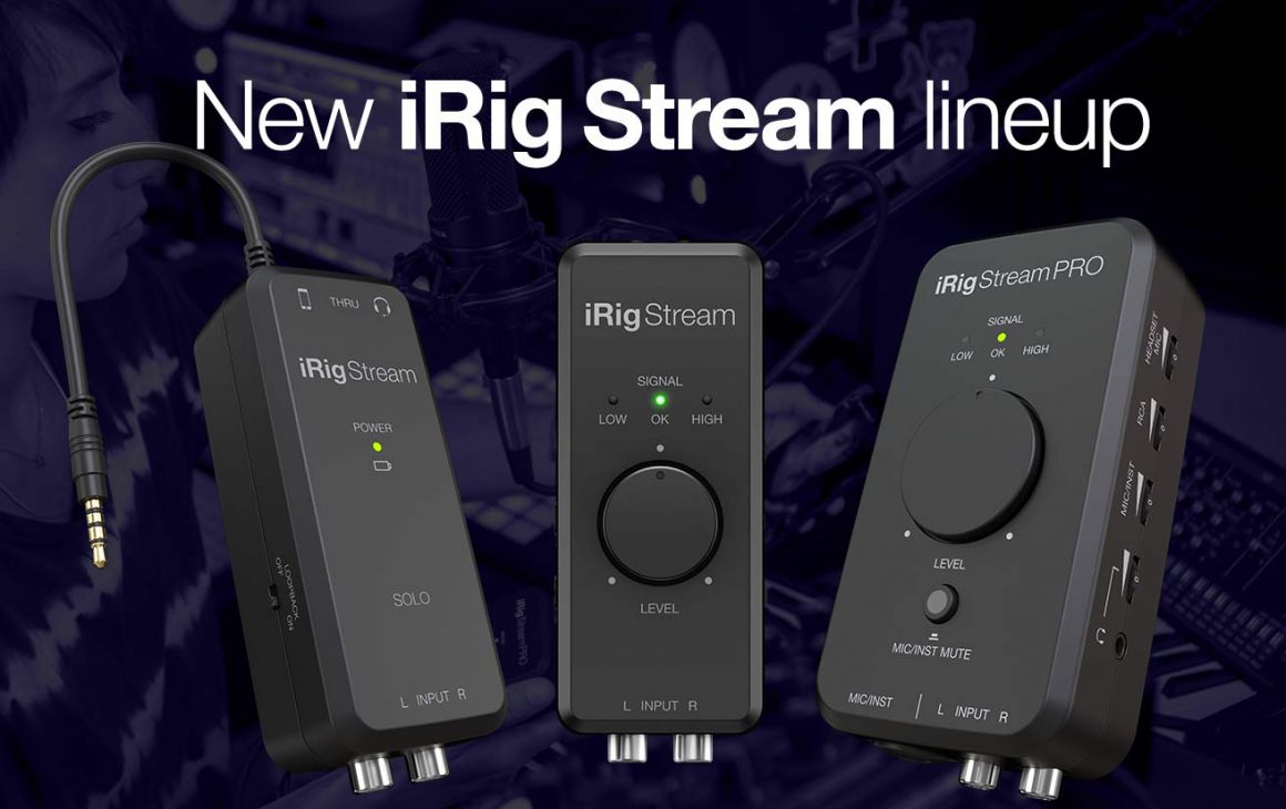 Soundcard IK Multimedia iRig Stream Solo dan iRig Stream Pro