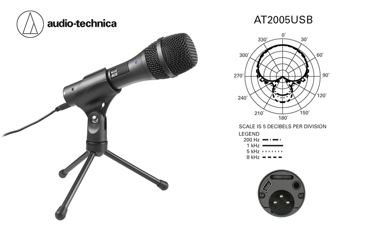 Mikrofon Dynamic Audio Technica AT2005USB