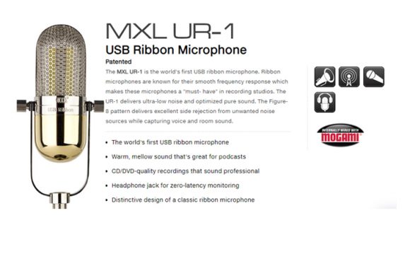 Mikrofon Ribbon MXL UR-1 USB
